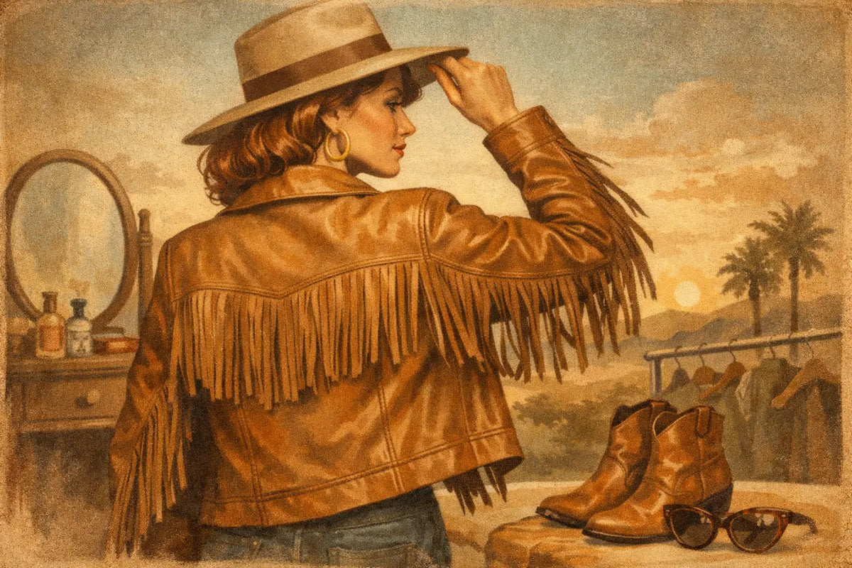 How to Style a Vegan Leather Fringe Jacket