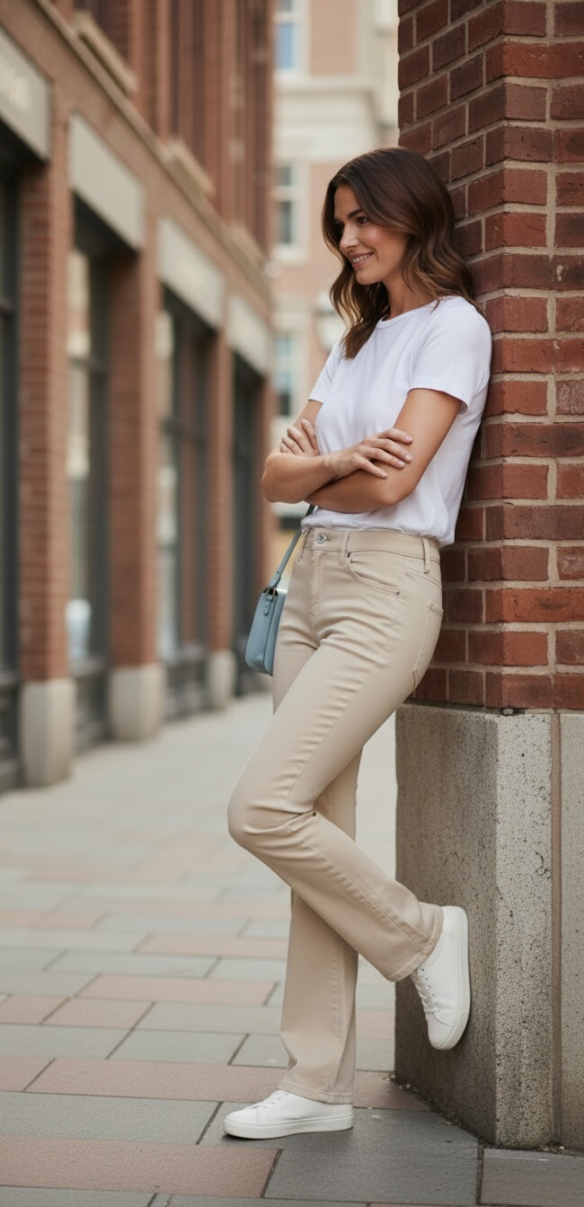 Light beige jeans