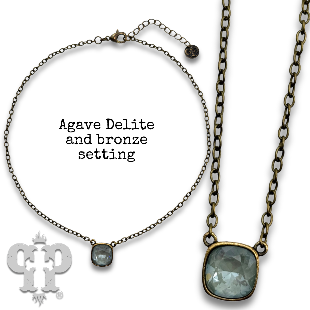 Crystal Soul Necklace — 12mm Austrian Square Crystal Chain