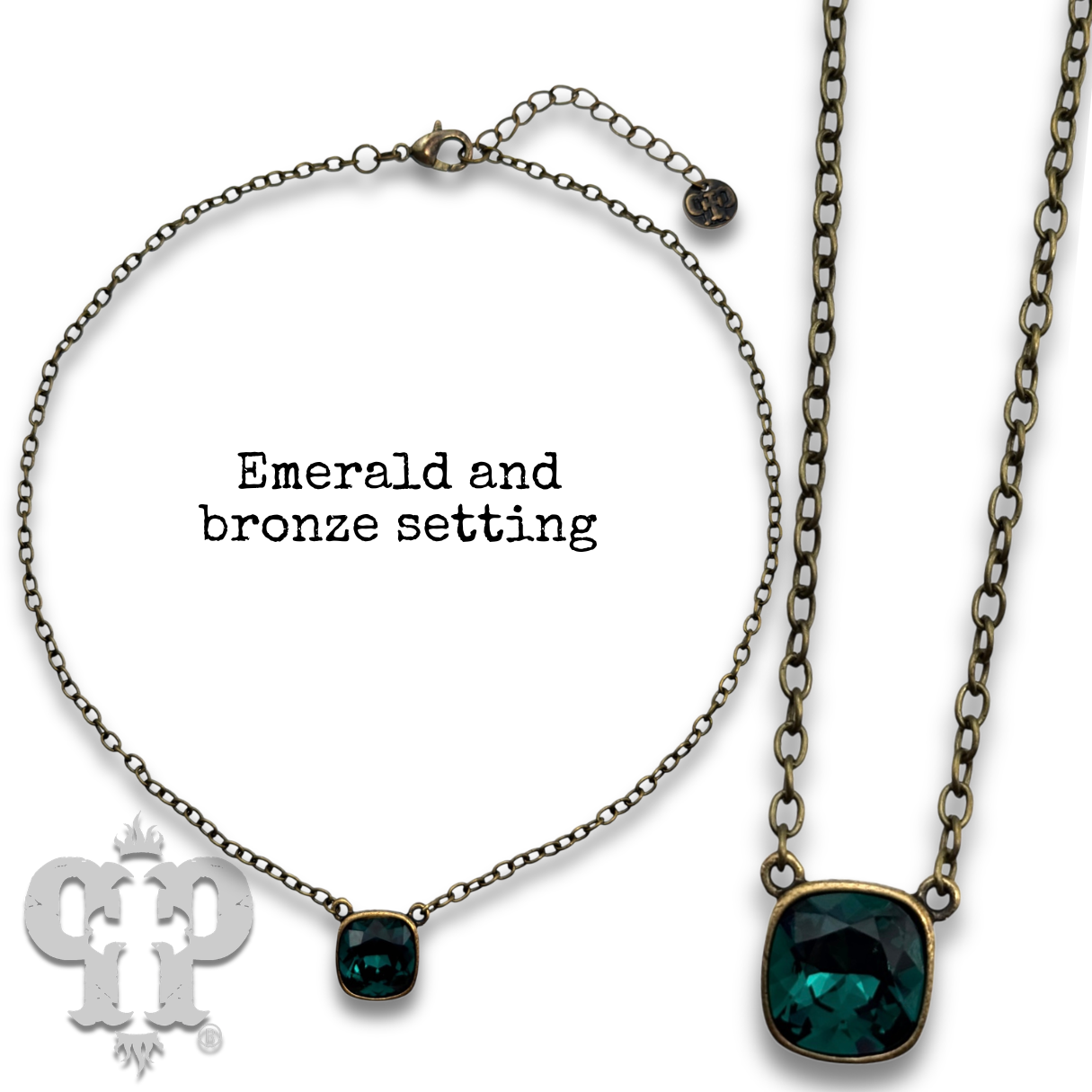 Crystal Soul Necklace — 12mm Austrian Square Crystal Chain