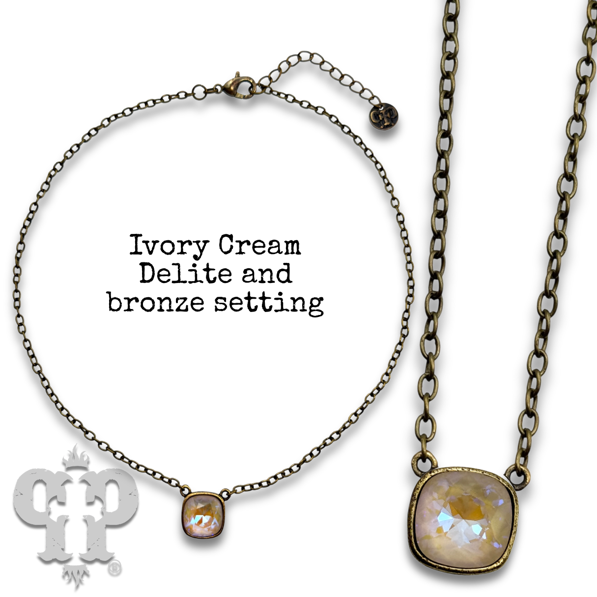 Crystal Soul Necklace — 12mm Austrian Square Crystal Chain
