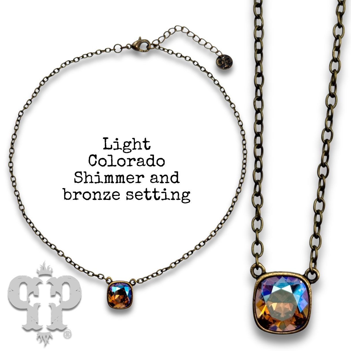 Crystal Soul Necklace — 12mm Austrian Square Crystal Chain