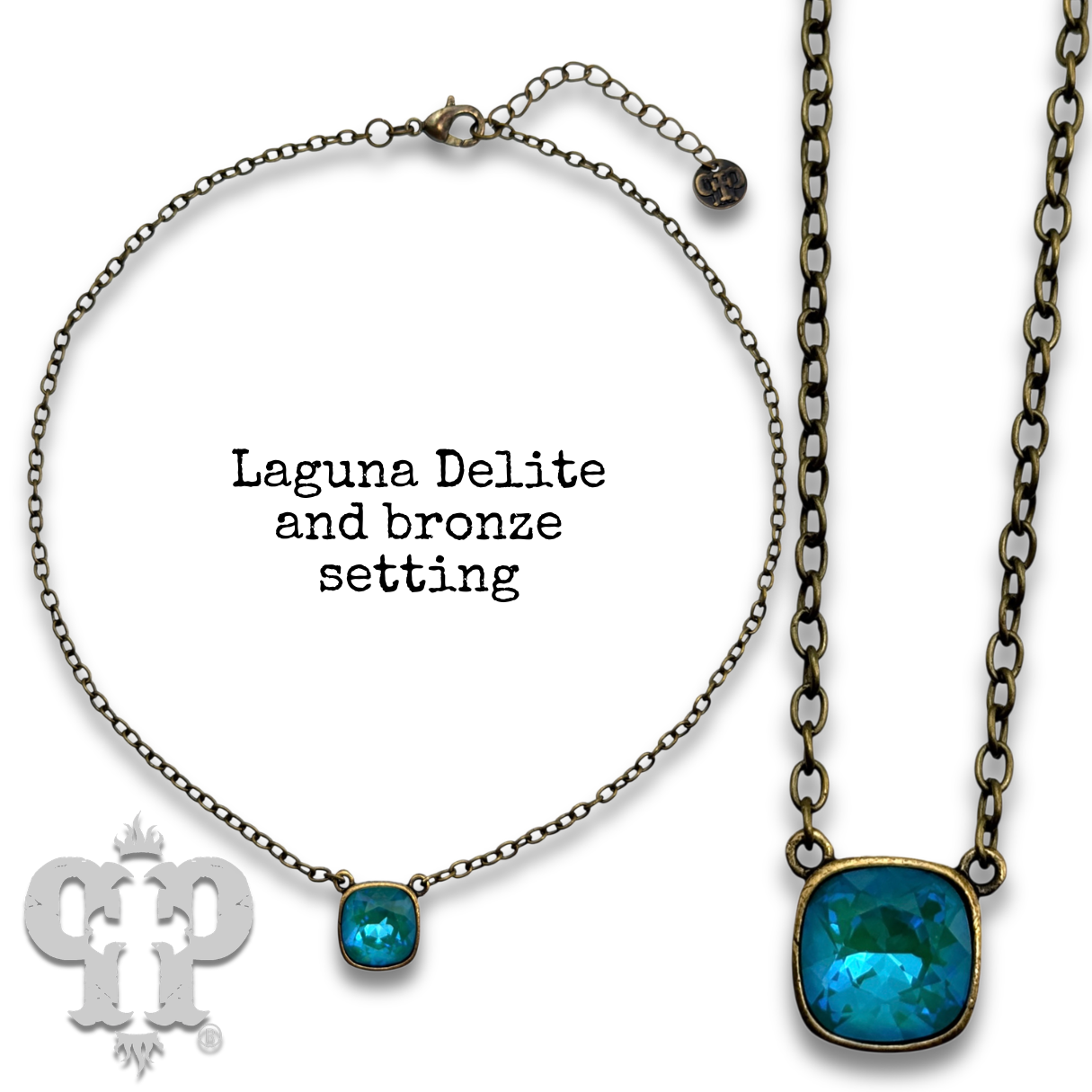 Crystal Soul Necklace — 12mm Austrian Square Crystal Chain