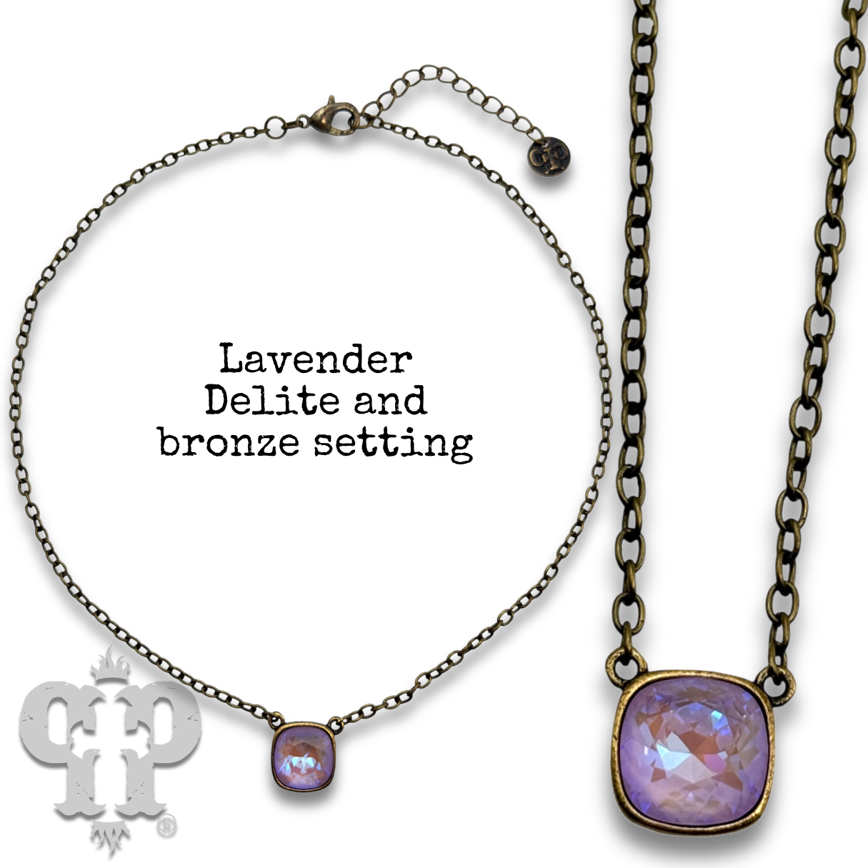 Crystal Soul Necklace — 12mm Austrian Square Crystal Chain