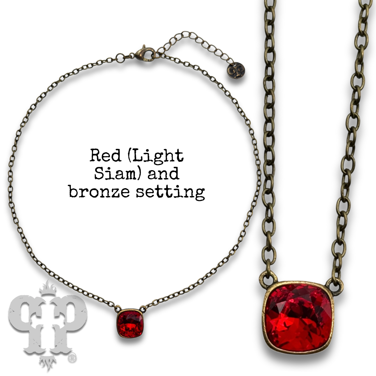 Crystal Soul Necklace — 12mm Austrian Square Crystal Chain