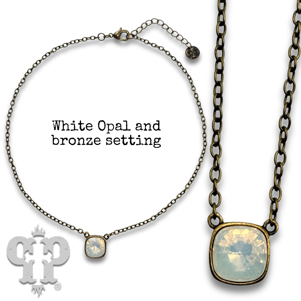Crystal Soul Necklace — 12mm Austrian Square Crystal Chain