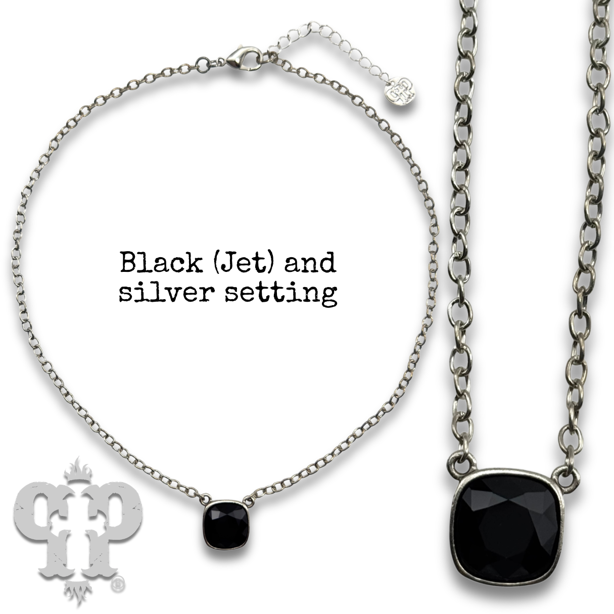 Crystal Soul Necklace — 12mm Austrian Square Crystal Chain