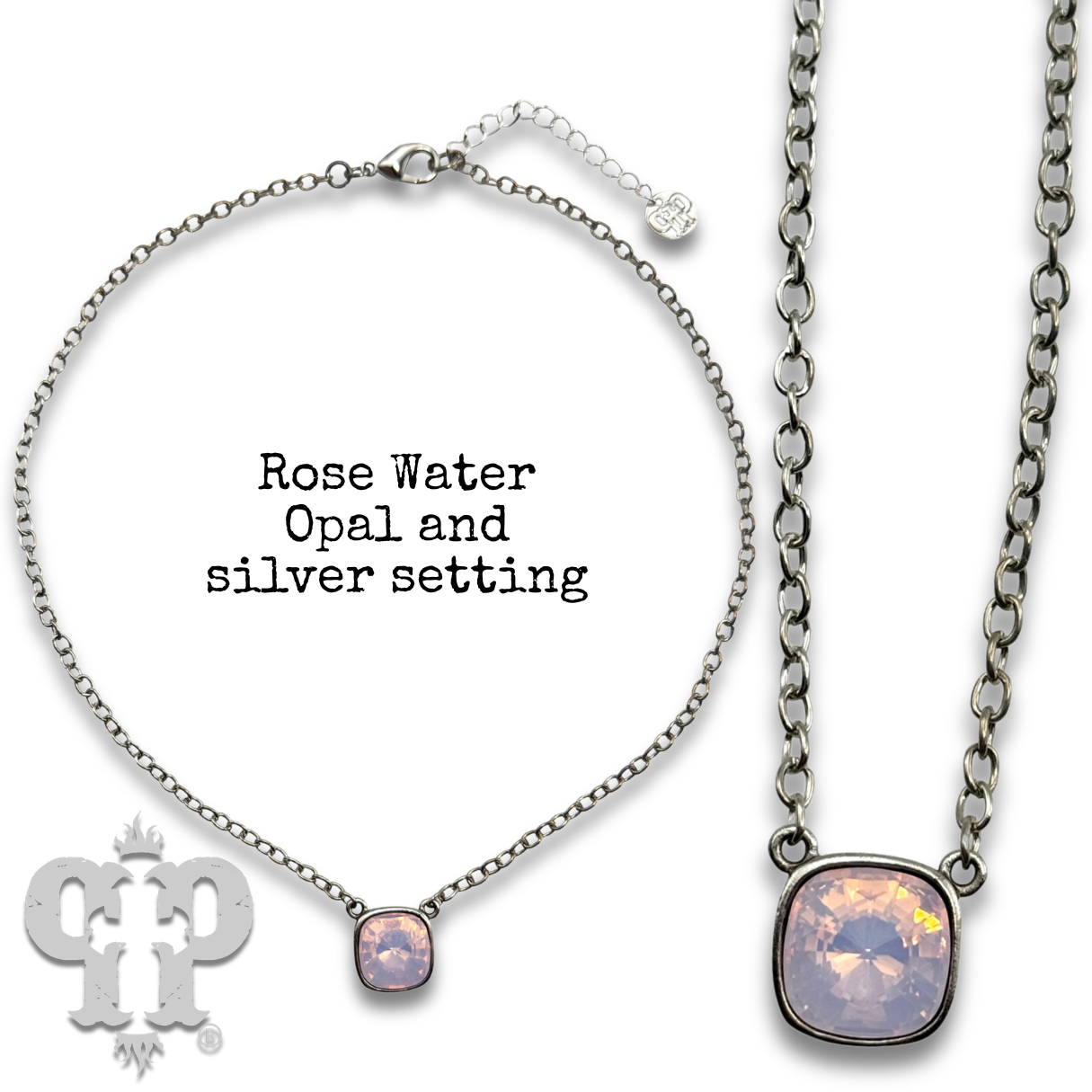 Crystal Soul Necklace — 12mm Austrian Square Crystal Chain