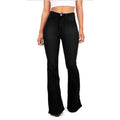 Plus Size Bell Bottom Jeans — High-Waist Stretch Denim Flare - The paisley company