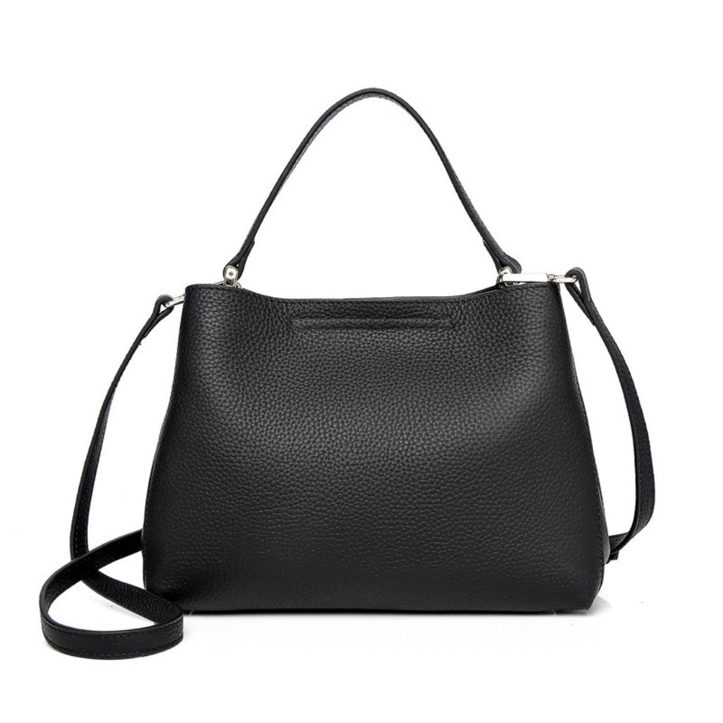 Elegant Genuine Leather Convertible Bag