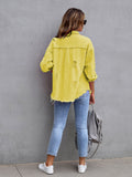 Distressed Fringe Denim Jacket - The paisley company