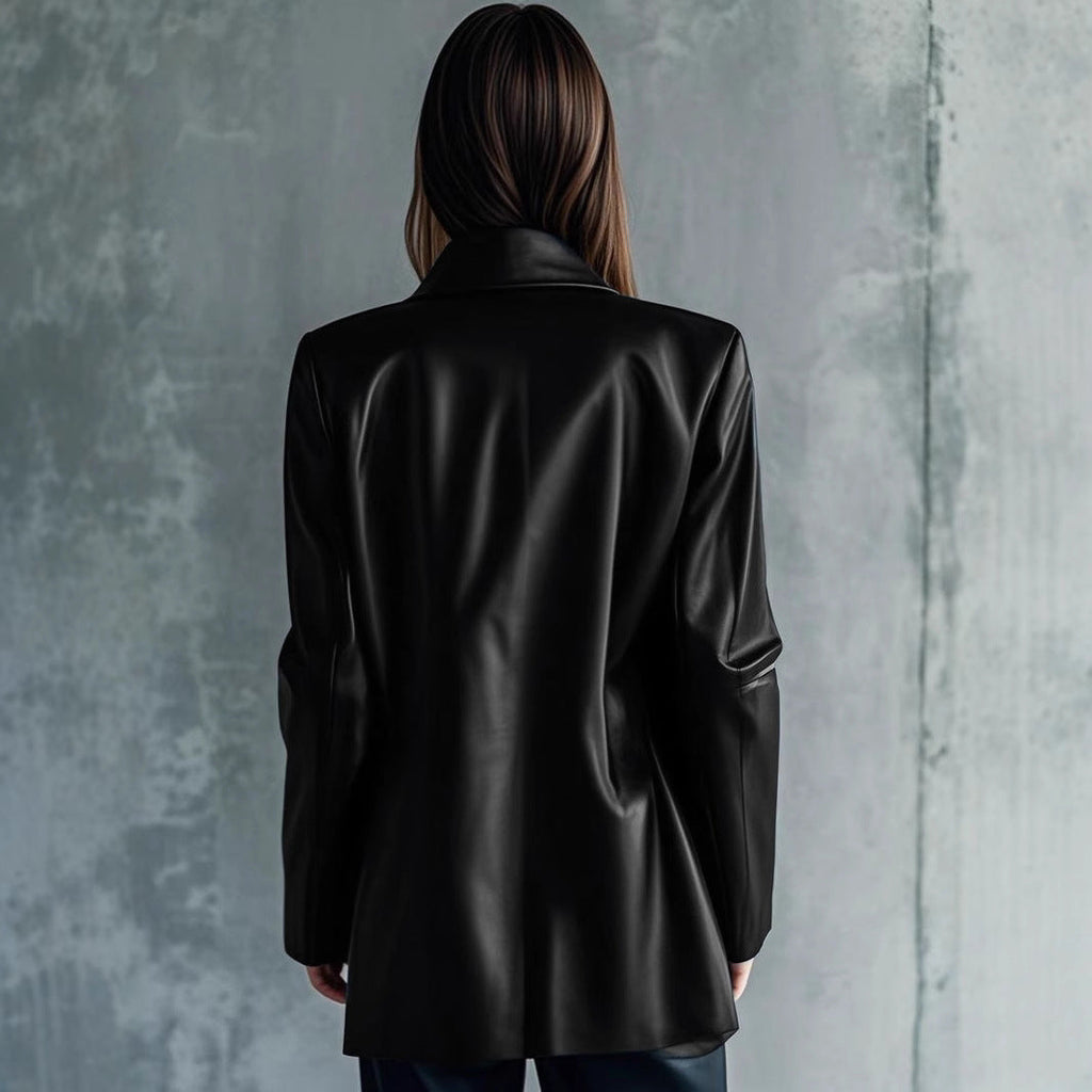 Vegan Leather Moto Jacket — Sleek Boho Edge