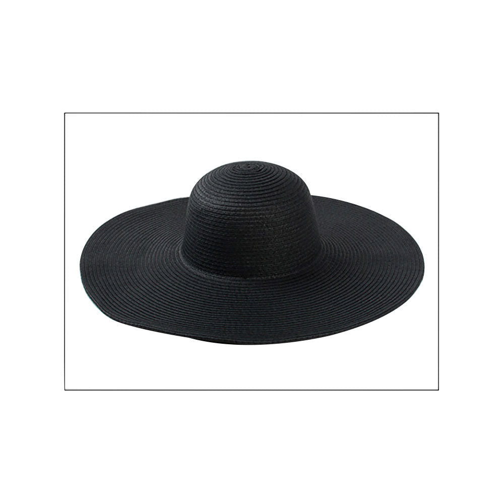 Floppy Wide Brim Straw Sun Hat — Packable UV Protection