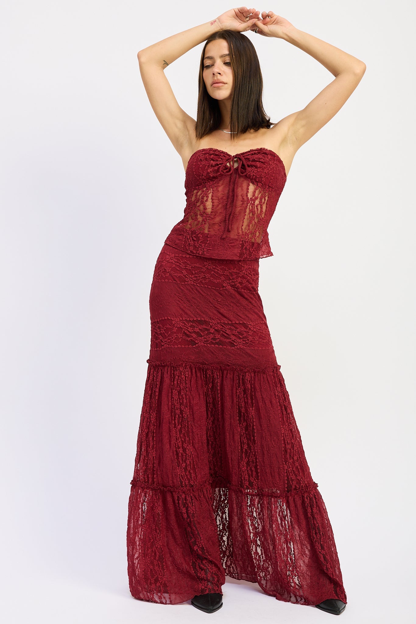 Mermaid Tiered Maxi Skirt — Flowy Boho Style