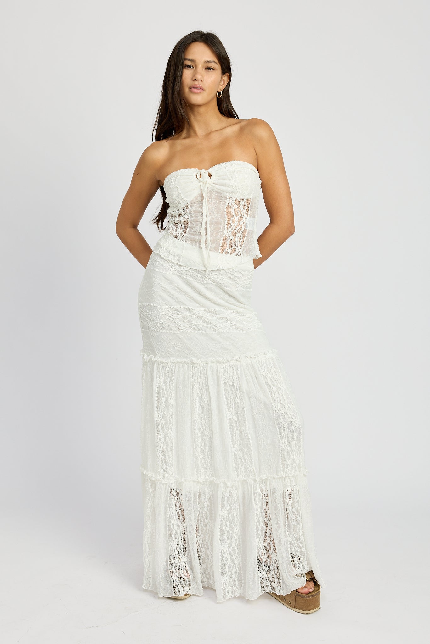 Mermaid Tiered Maxi Skirt — Flowy Boho Style