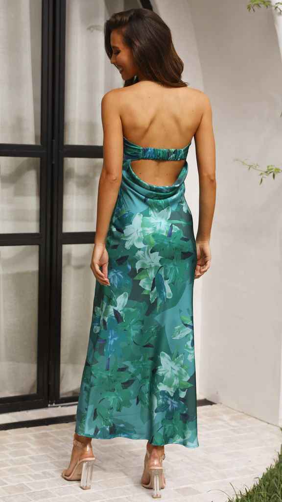 Floral Corset Maxi Dress