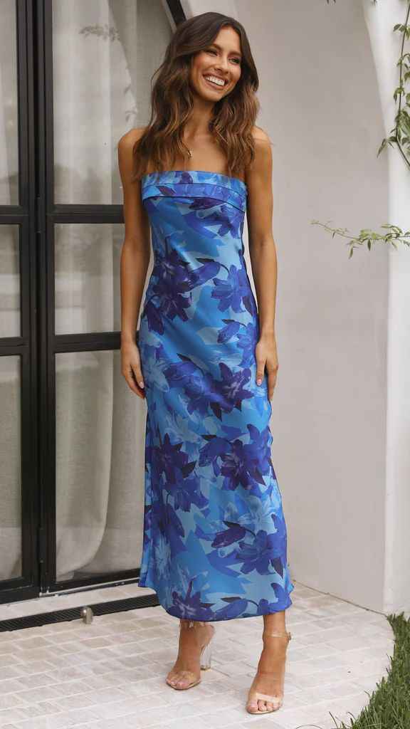 Floral Corset Maxi Dress