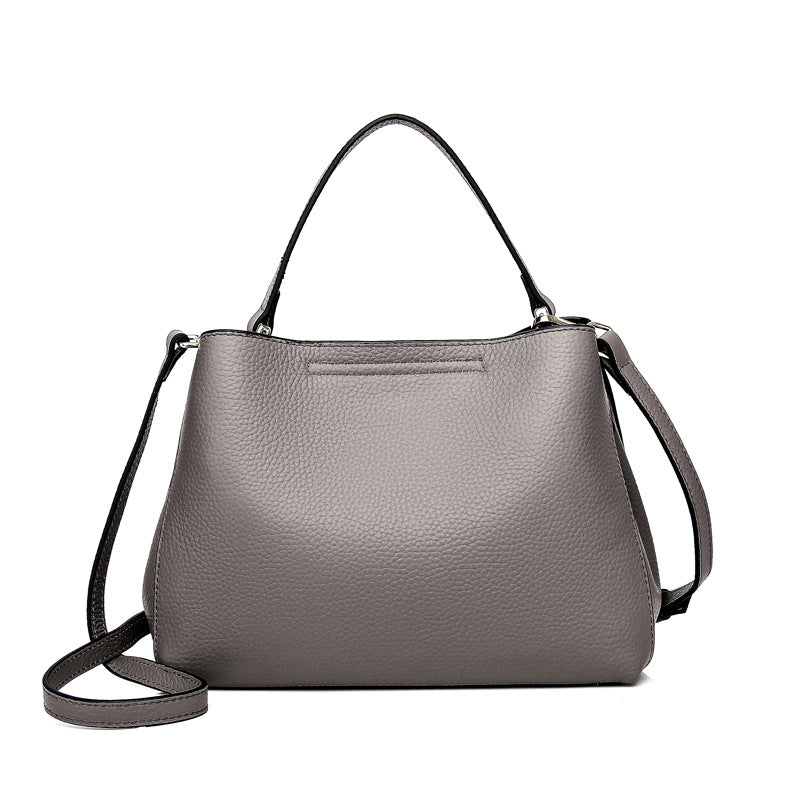 Elegant Genuine Leather Convertible Bag