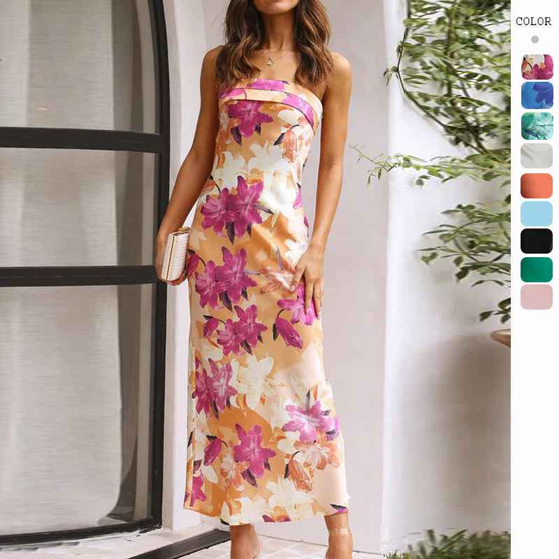 Floral Corset Maxi Dress