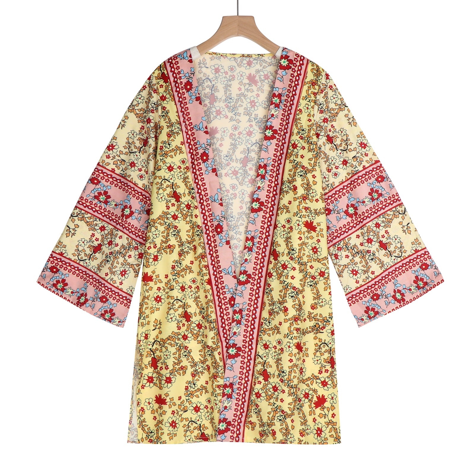 Bohemian Floral Cardigan Blouse