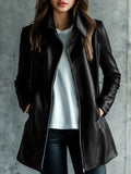 Vegan Leather Moto Jacket — Sleek Boho Edge