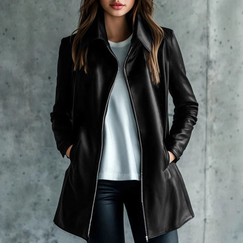 Vegan Leather Moto Jacket — Sleek Boho Edge - The paisley company