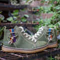 Wanderer Plush Ankle Boot — Retro Hook-Loop Winter Sneaker Boot