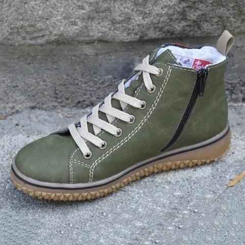 Wanderer Plush Ankle Boot — Retro Hook-Loop Winter Sneaker Boot